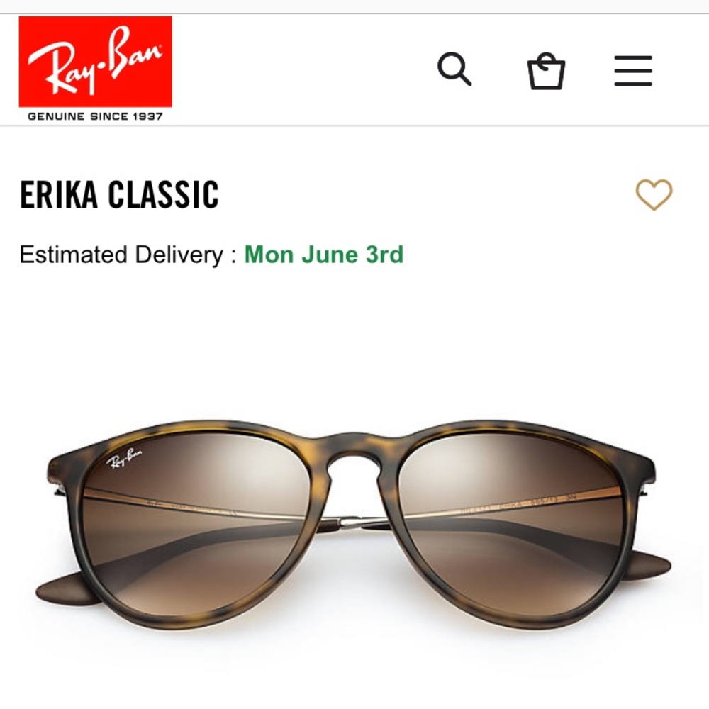 Ray-Ban Erika Sunglasses - Picture 2 of 5